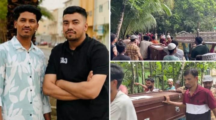 প্রবাসের স্বপ্ন ভেঙে দুই কফিনে ফিরলেন দুই ভাই, লক্ষ্মীপুরে শোকের ছায়া